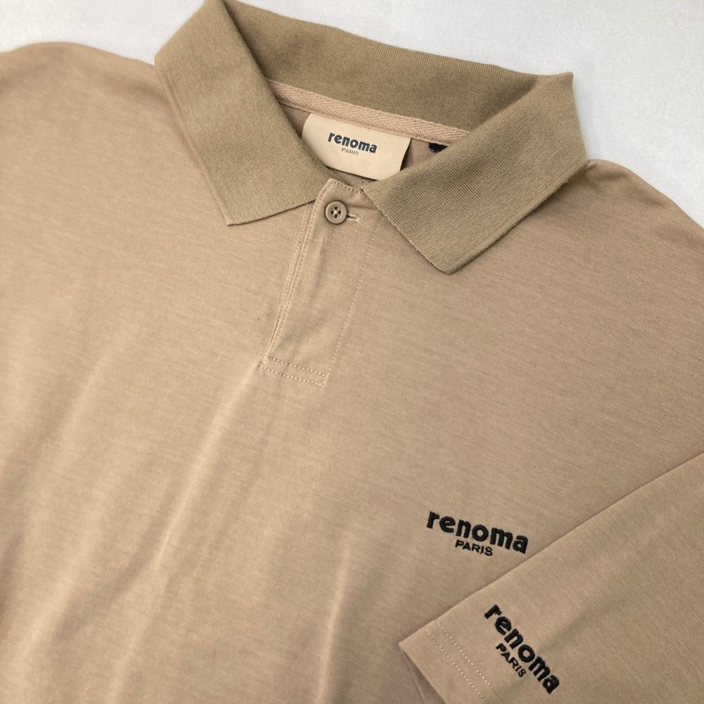 renoma golf レノマゴルフ 半袖ポロシャツ ベージュ系 L renoma golf レノマゴルフ 半袖ポロシャツ ベージュ系 L