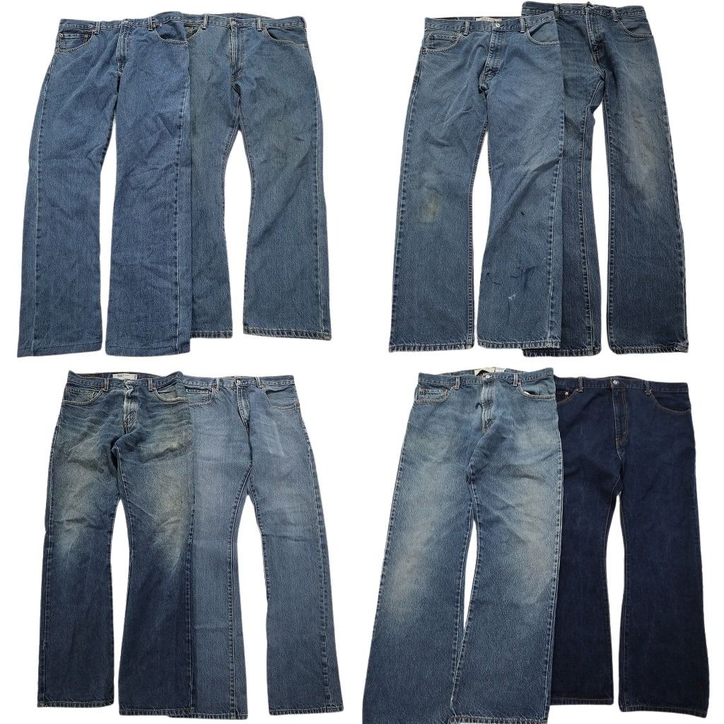 古着卸 リーバイス 517 デニム パンツ 7枚セット メンズ 32 |33 |34 |36 |38 |40 インディゴブルー 古着 MZ8711