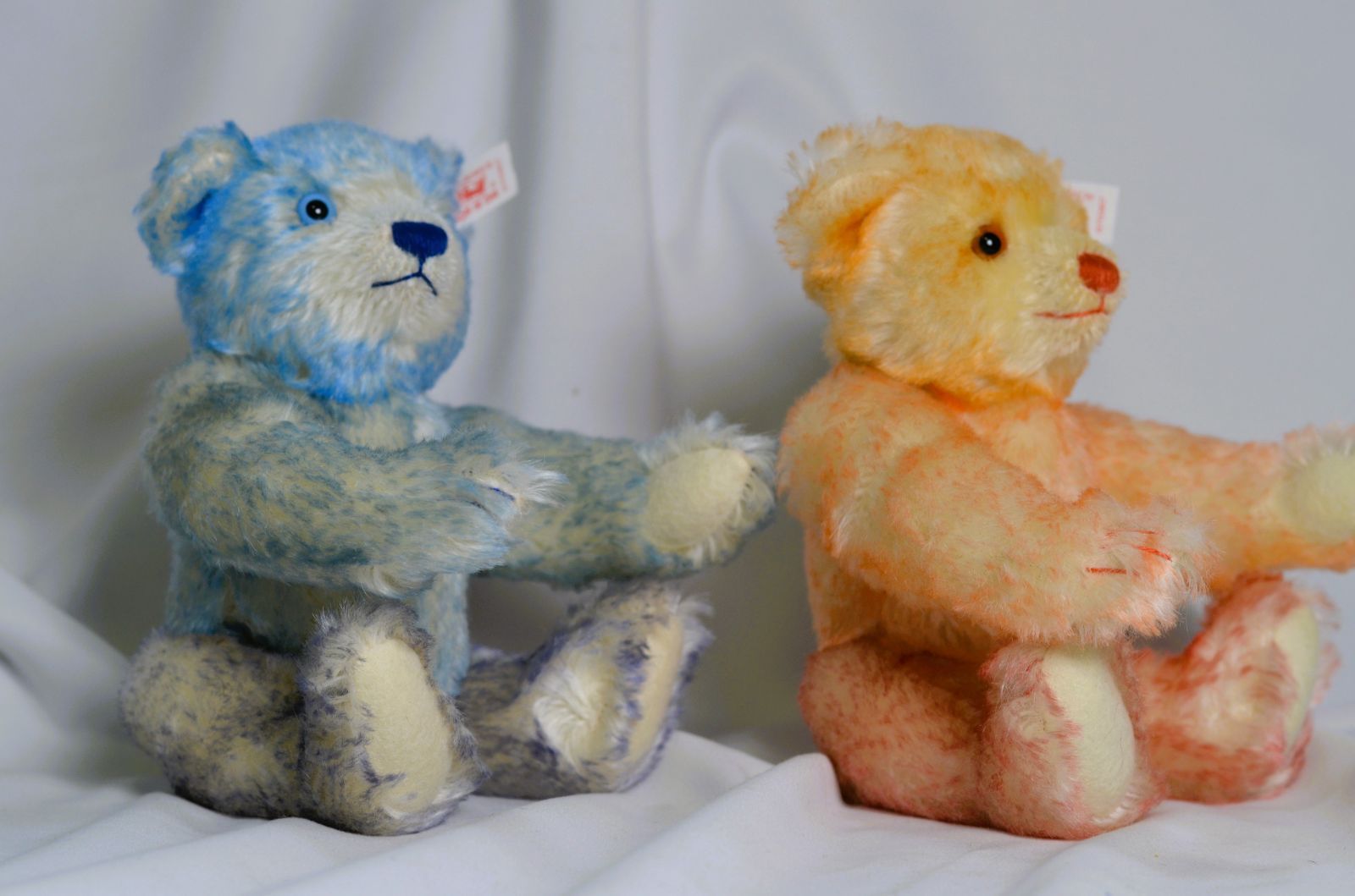 美品】Steiff Teddy bear Hello 2000/Good-Bye 1999-bear set bear