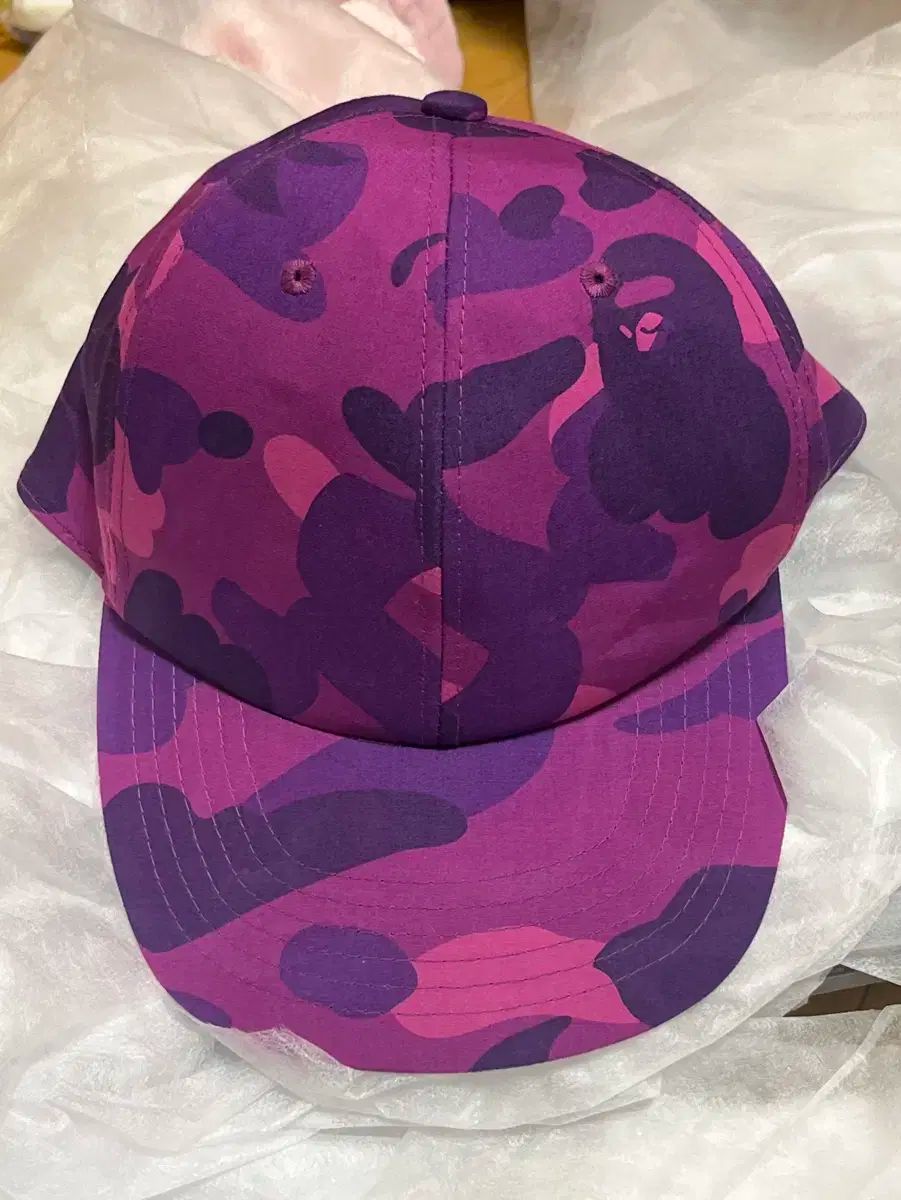 A BATHING APE アベイシングエイプ パープル カモフラージュ 帽子
