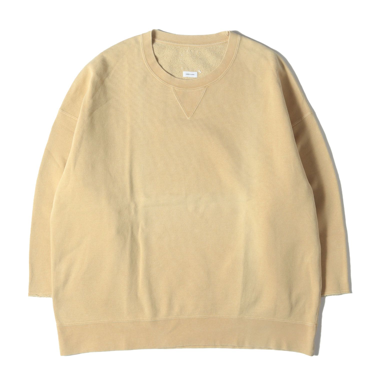 visvim ビズビム スウェット マスタード サイズ:4 | 24AW ガーメントダイ加工 7分袖 スウェットシャツ (JUMBO SB SWEAT 3/4 DMGD U.D.) | トップス トレーナー プルオーバー【メンズ】【中古】【K4555】 visvim ビズビム スウェット マスタード サイズ:4 | 24AW ガーメント