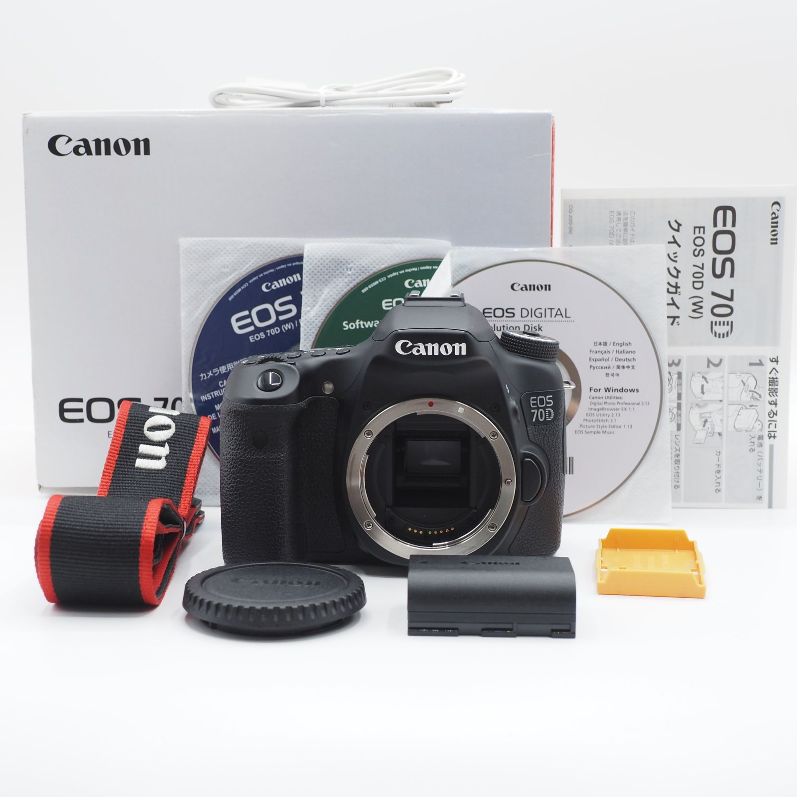 ショット数10 806回の 上品 元 Canon キヤノン デジタル一眼レフ EOS70D ボディ 2872
