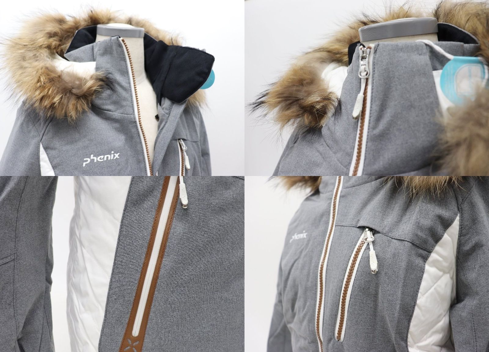 Phenix フェニックス レディース スキーダウンジャケット グレー