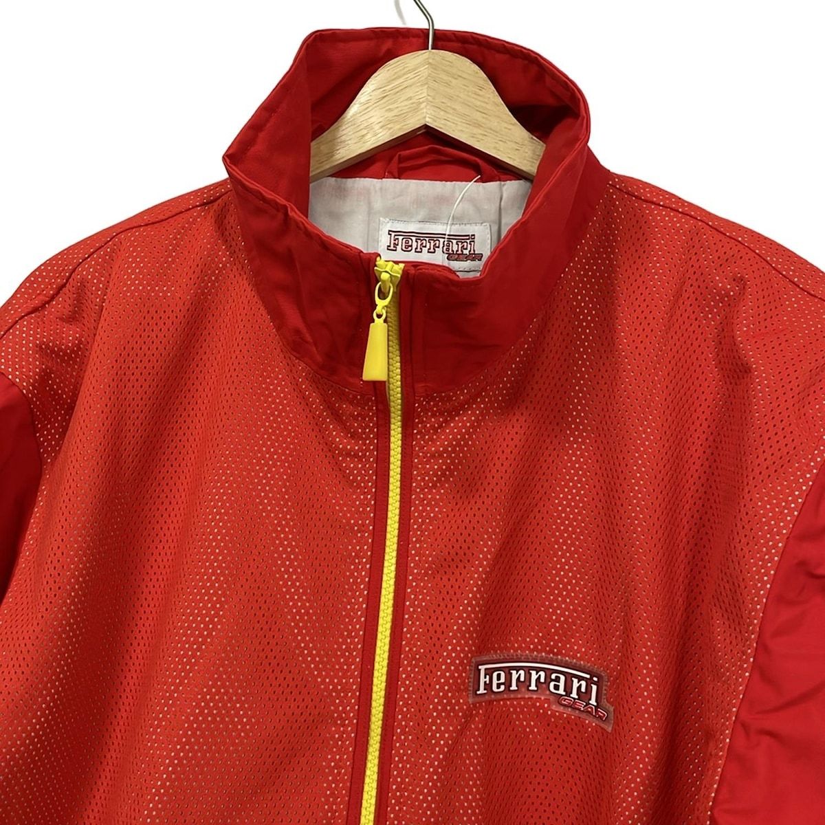 Ferrari(フェラーリ) ブルゾン サイズM メンズ - レッド×イエロー 長袖