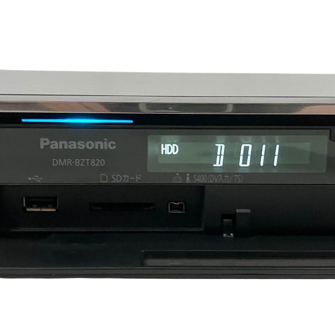 パナソニック ディーガ 3番組同時録画 1TB ブルーレイレコーダー DMR-BZT820-K ブラック Panasonic DIGA 3チューナー Blu-ray