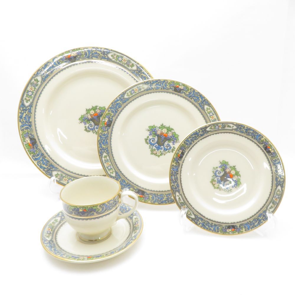LENOX レノックス オータム カップ＆ソーサー プレート 16㎝ 21㎝ 26㎝ 4点 プレートセット ST466G1