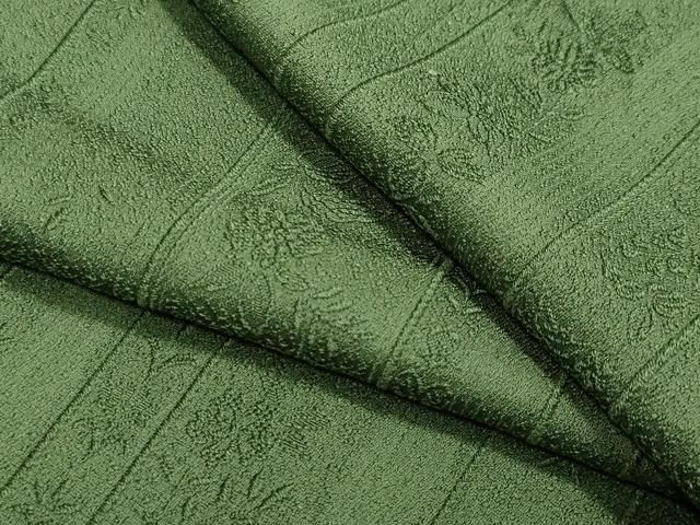 平和屋着物■上質な色無地　風景地紋　千歳緑色　逸品　未使用　BAAI8118my 平和屋着物□上質な色無地 千歳緑色 正絹 逸品 AAAY3467mf 平和屋着物