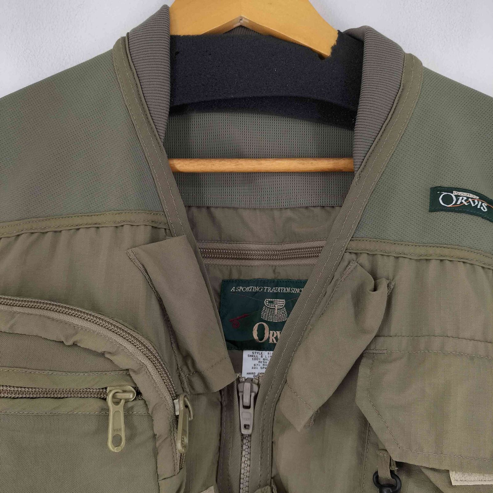 オービス ORVIS 90S USA製 フィッシングベスト メンズ import：L