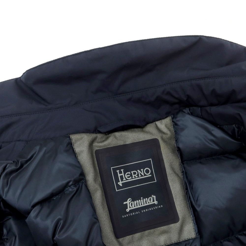 【中古】ヘルノ GORE-TEX ダブルブレスト ダウンコート ブラウン(46) 中古】ヘルノ Herno Laminar GORE-TEX ダブルブレスト ダウンコート