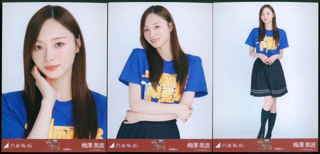 乃木坂46 梅澤美波 オリジナルフォトTシャツ Lサイズ 乃木坂46 会場限定生写真 梅澤美波 真夏の全国ツアー2025 T