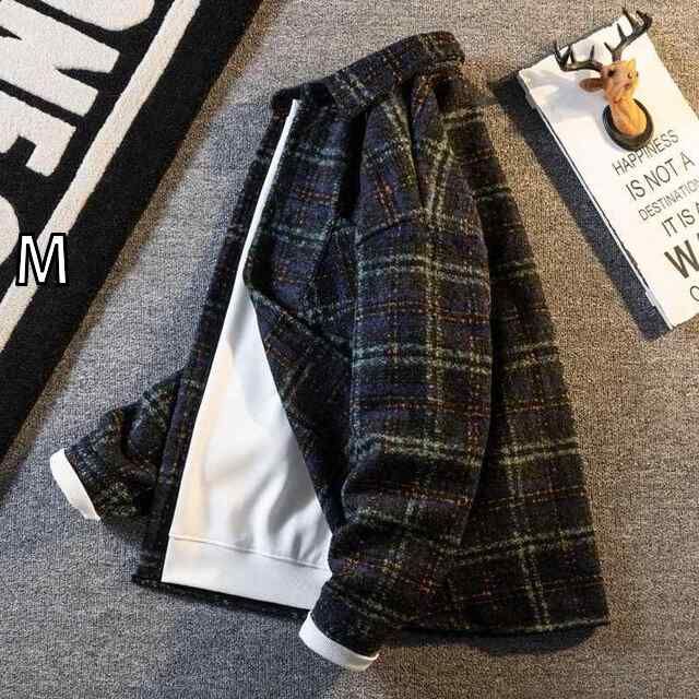 [M]メンズ ファッション 服 男性用 オシャレ シンプル 大人 かっこいい 大きいサイズ ストリート 紳士服 エレガント レトロ ジャケット ハイエンド カジュアル トップス シャツ 織物 ワークジャケット