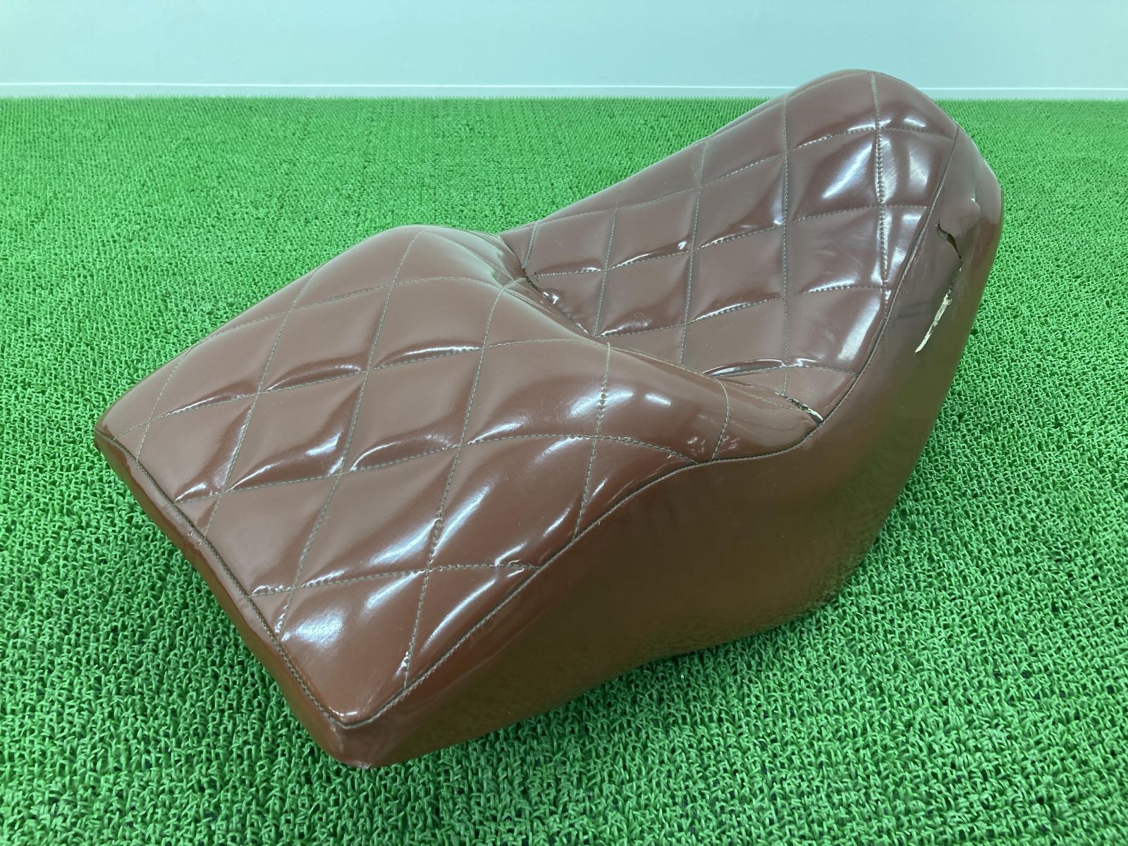 フュージョン シート KS4 ホンダ 純正 中古 バイク 部品 MF02 社外表皮 ダイヤカット 張替ベースに 車検 Genuine:22303031