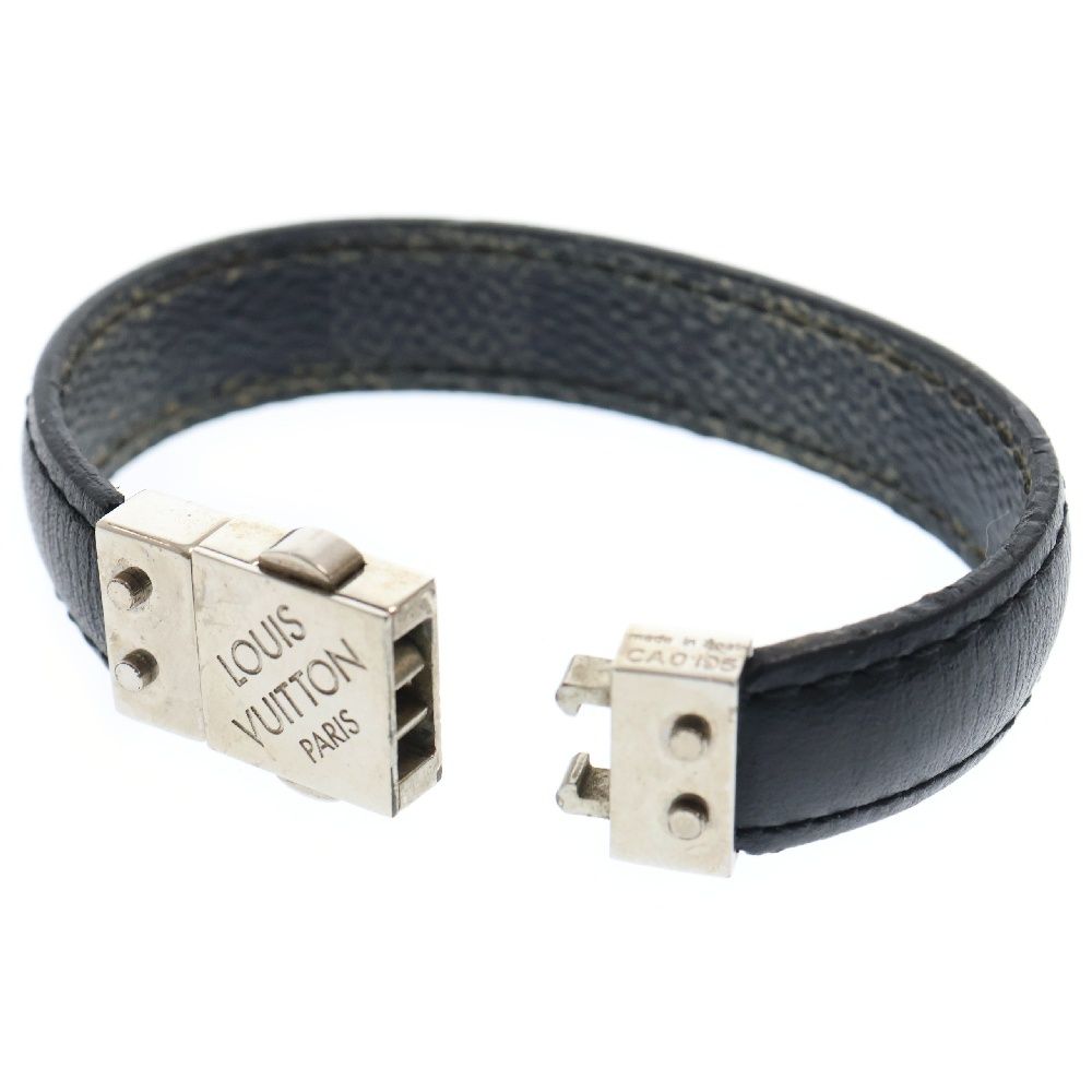 LOUIS VUITTON ルイヴィトン ダミエグラフィットキャンバス リバーシブル ブレスレット ブラック/シルバー M6606E LOUIS VUITTON (ルイヴィトン) ダミエグラフィットキャンバス