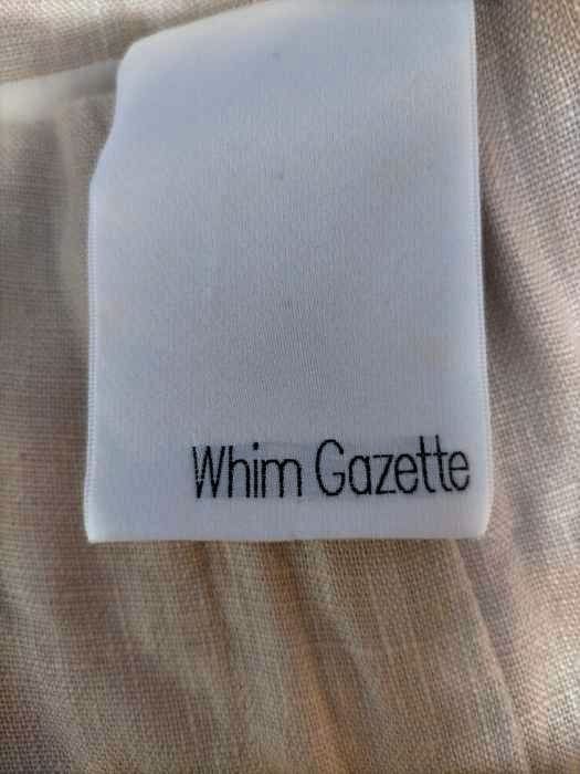 ウィムガゼット Whim Gazette リネンキャンバススリットパンツ