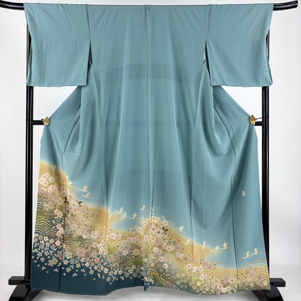 3つ紋色留袖　正絹　ますいわ屋　落款付き 3つ紋色留袖 正絹 ますいわ屋 落款付き 3つ紋色留袖