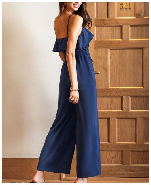 カップシー レディース ジャンプスーツ トップス Women s Sunday Glow Blue Jumpsuit Dark blue DECORATOM_COM_BR