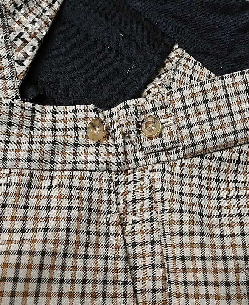 ニードル Needles クラシック チェック ワイド フィット トラウザー