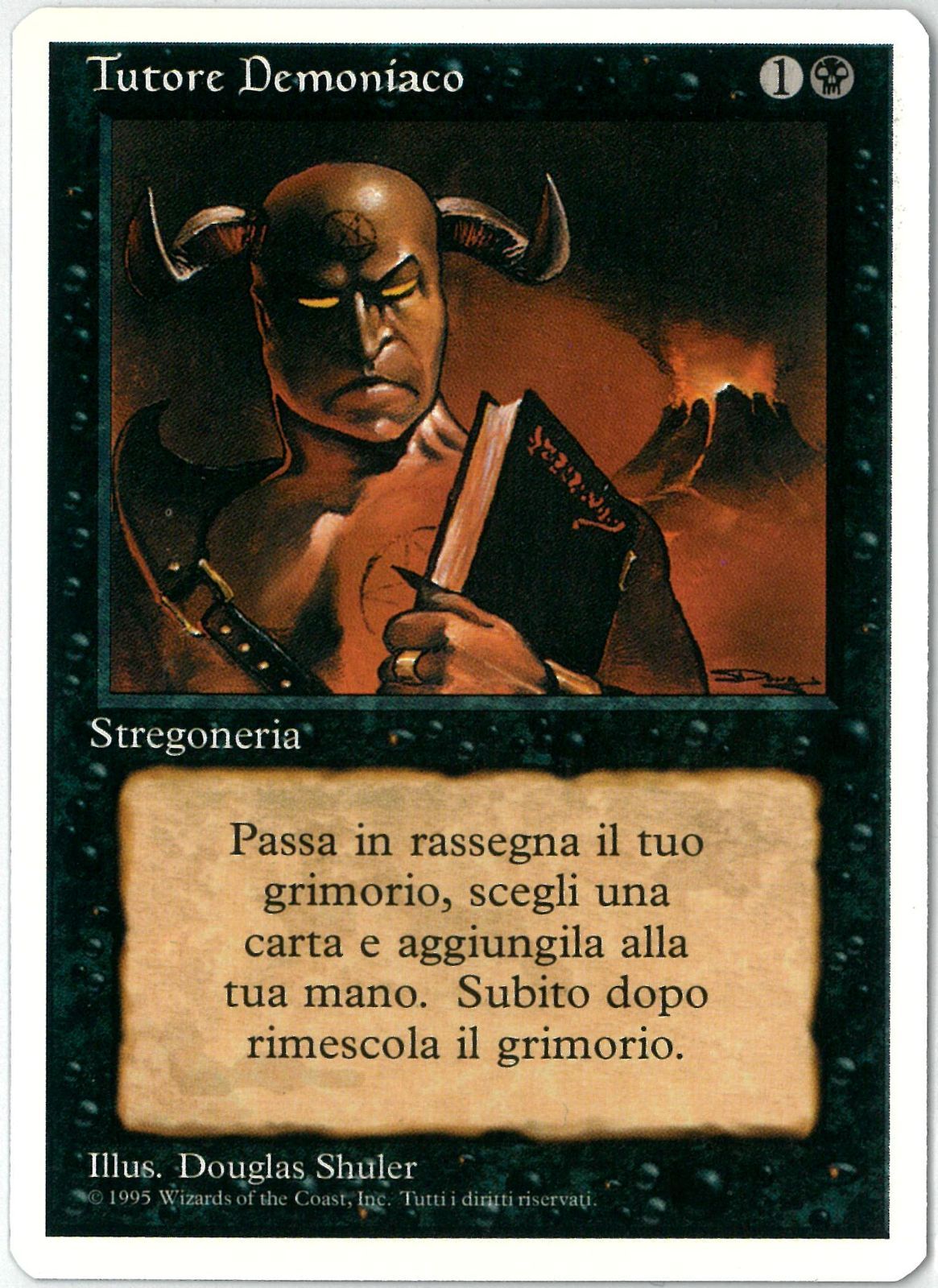 悪魔の教示者/Demonic Tutor　イタリア語　2枚 FOIL)(フルアート)悪魔の教示者/Demonic Tutor《日本語》【CMM】
