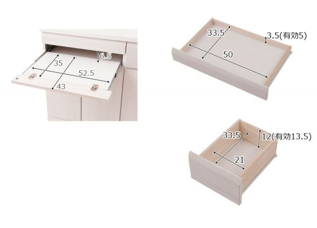 DELUX シリーズ 天然木桐 PCデスク 幅約90 ホワイトウォッシュ WWW_KANDAIZUMI_COM