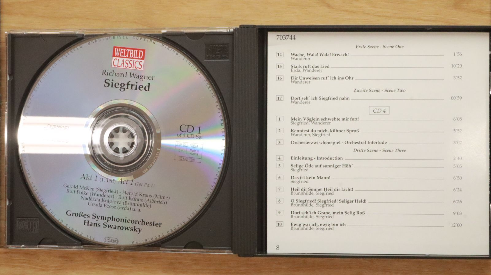 中古CD☆リヒャルト・ワーグナー/RICHARD WAGNER□ SIEGFRIED