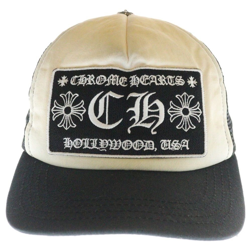 CHROME HEARTS (クロムハーツ) CH LOGO TRUCKER CAP CHロゴ刺繍