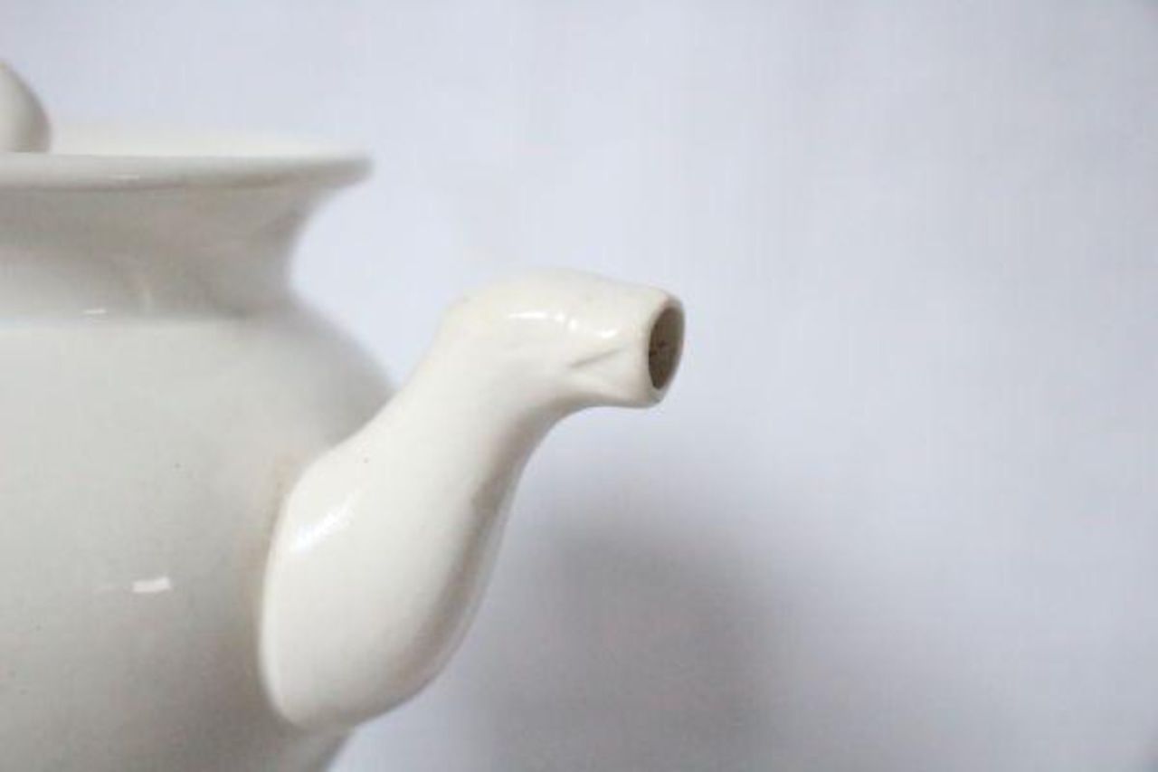 2024 フランス アンティーク サルグミンヌ 古い陶器のティザニエール