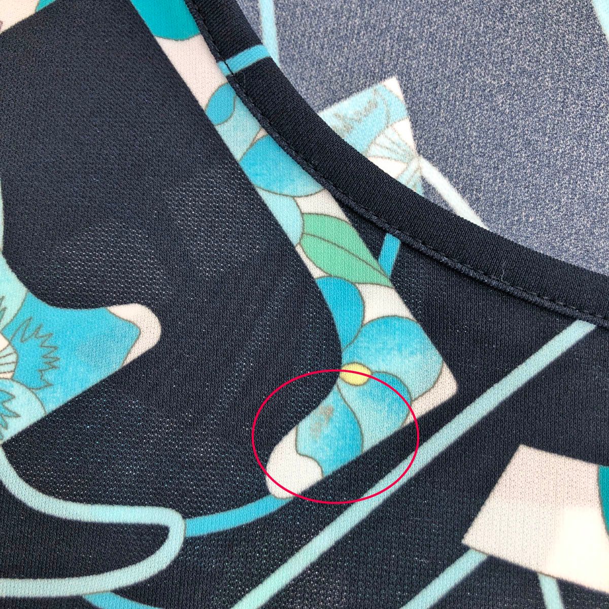 LEONARD SPORT レオナールスポーツ 七分袖カットソー ブラック/ブルー