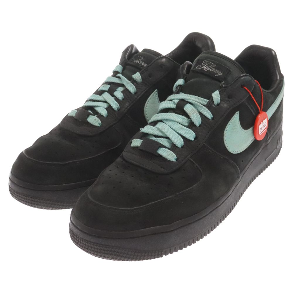 NIKE (ナイキ) ×TIFFANY&CO AIR FORCE 1 LOW 1837 BLACK ティファニー エアフォース1 ローカットスニーカー ブラック/ブルー US11/29.0cm DZ1382-001