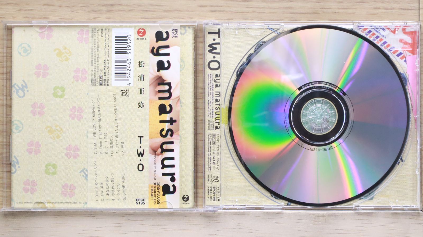 国内盤CD☆松浦亜弥/Aya Matsuura□ T.W.O 【EPCE5195