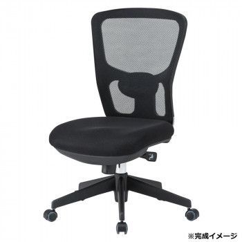 藤沢工業 TOKIO オフィスチェア肘無 FCM-5 ブラック