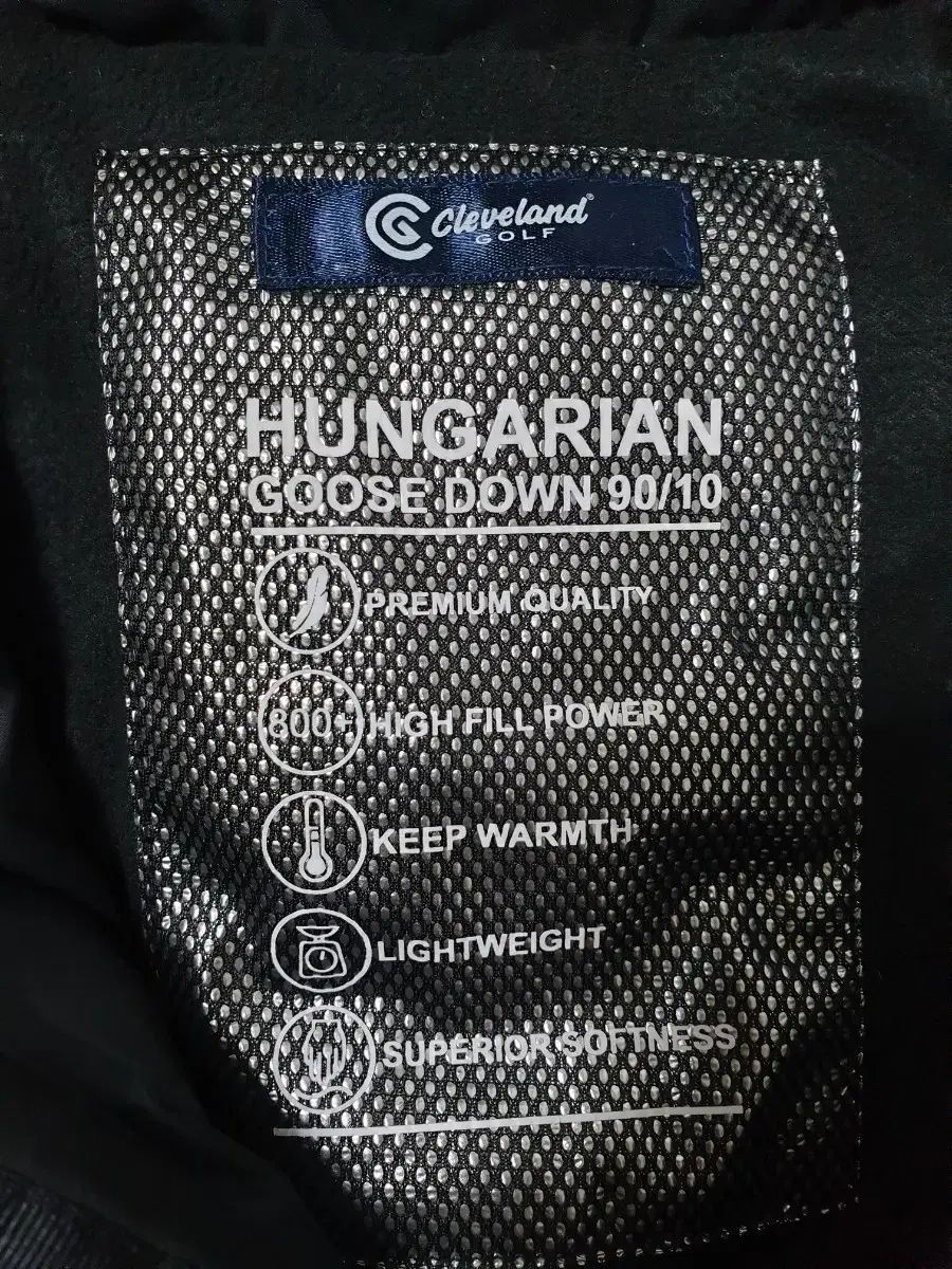 クリーブランドゴルフメンズハンガリーグースダウンパデットジャンパー