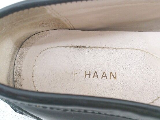 ◇ Cole Haan コール ハーン エナメル ローファー シューズ 6 1/2B ブラック レディース 【1002799437851】