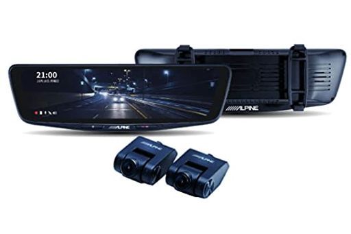 アルパイン ALPINE ドライブレコーダー搭載10インチデジタルミラー バンド装着タイプ|車内リアカメラ DVR-DM1000B-IC液晶