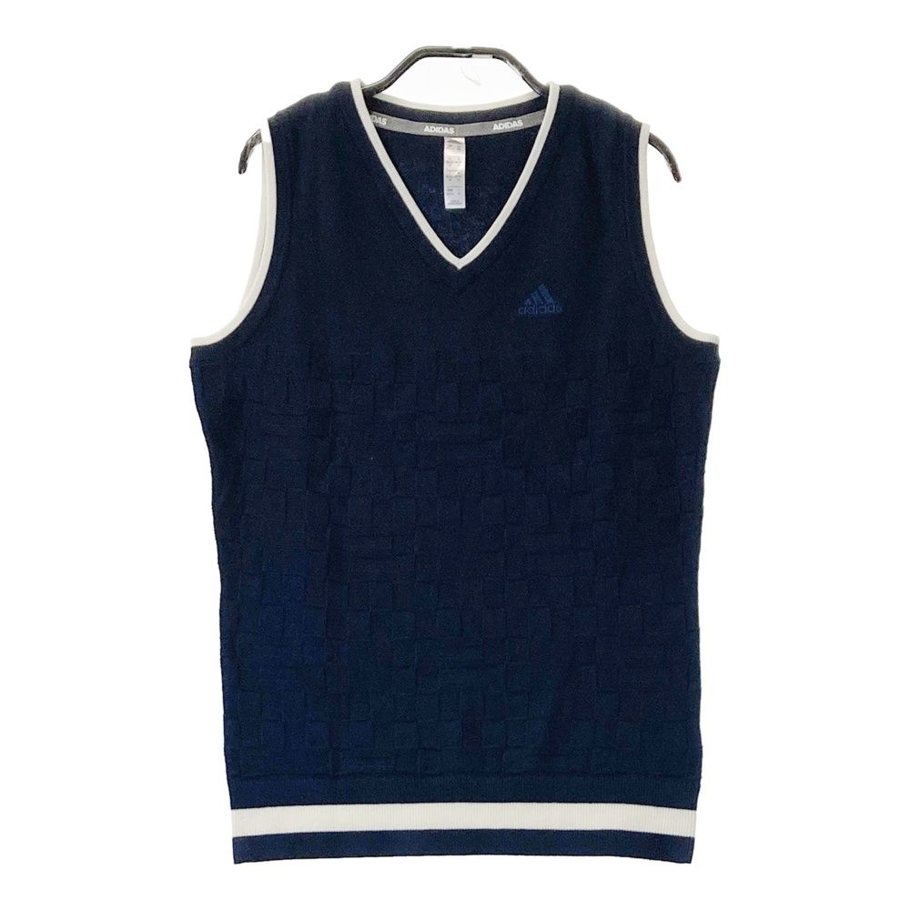 新品　Mサイズ　アディダス　ゴルフ　ベスト　adidas golf adidas ベスト ジレ マルチパターン Vネックベスト「adidas Golf