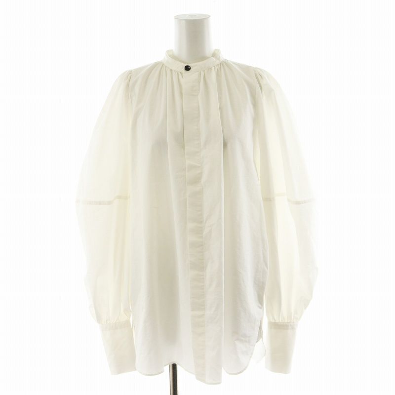 ハイク HYKE 23AW T/C BALLOON SLEEVE SHIRT シャツ ブラウス 長袖 2 白 ホワイト 232-15203 /AN25 レディース ハイク HYKE 23AW T/C BALLOON SLEEVE SHIRT シャツ ブラウス
