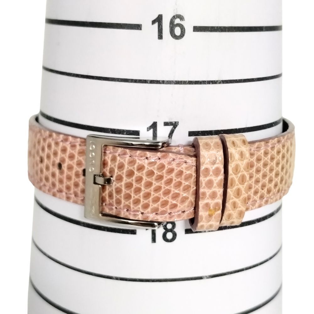 GUCCI グッチ 126.5 Gタイムレス ピンクシェル クォーツ リザード  