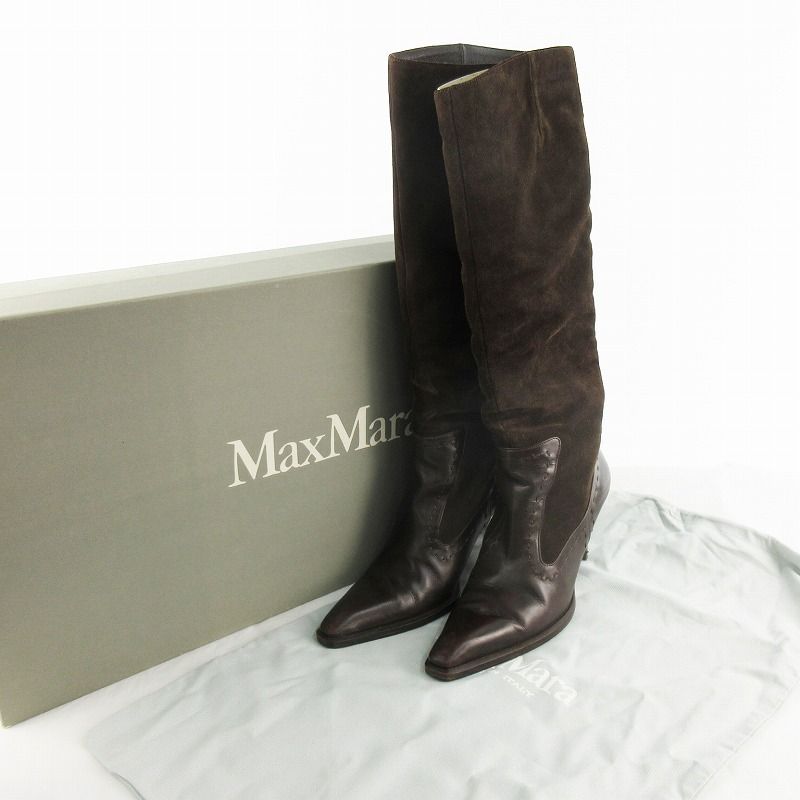 マックスマーラ MAX MARA ロング ブーツ ポインテッドトゥ