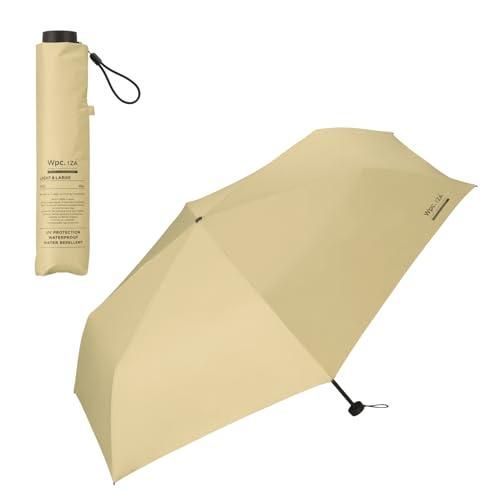 男の晴雨兼用傘 日傘 IZA Type LIGHT ＆ LARGE ベージュ 遮光率 UVカット率 UPF50＋
