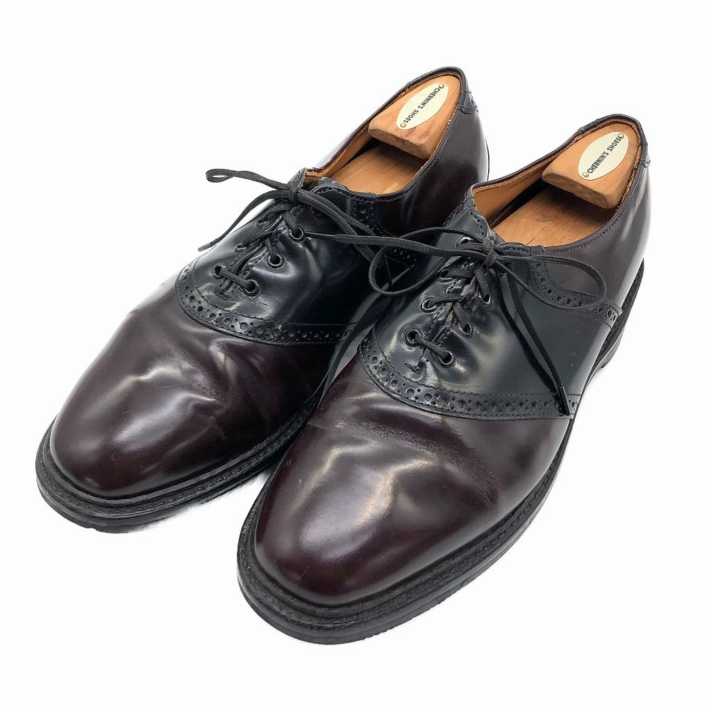 Allen Edmonds アレンエドモンズ サドルシューズ レザーシューズ 本革 ダークレッド (メンズ 9 D) 中古 古着 KA0767