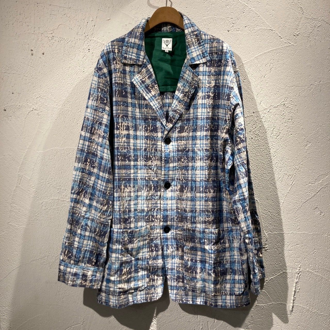 SOUTH2 WEST8 ジャケット KP864 PEN JACKET BLEACHED MADRAS PLAID