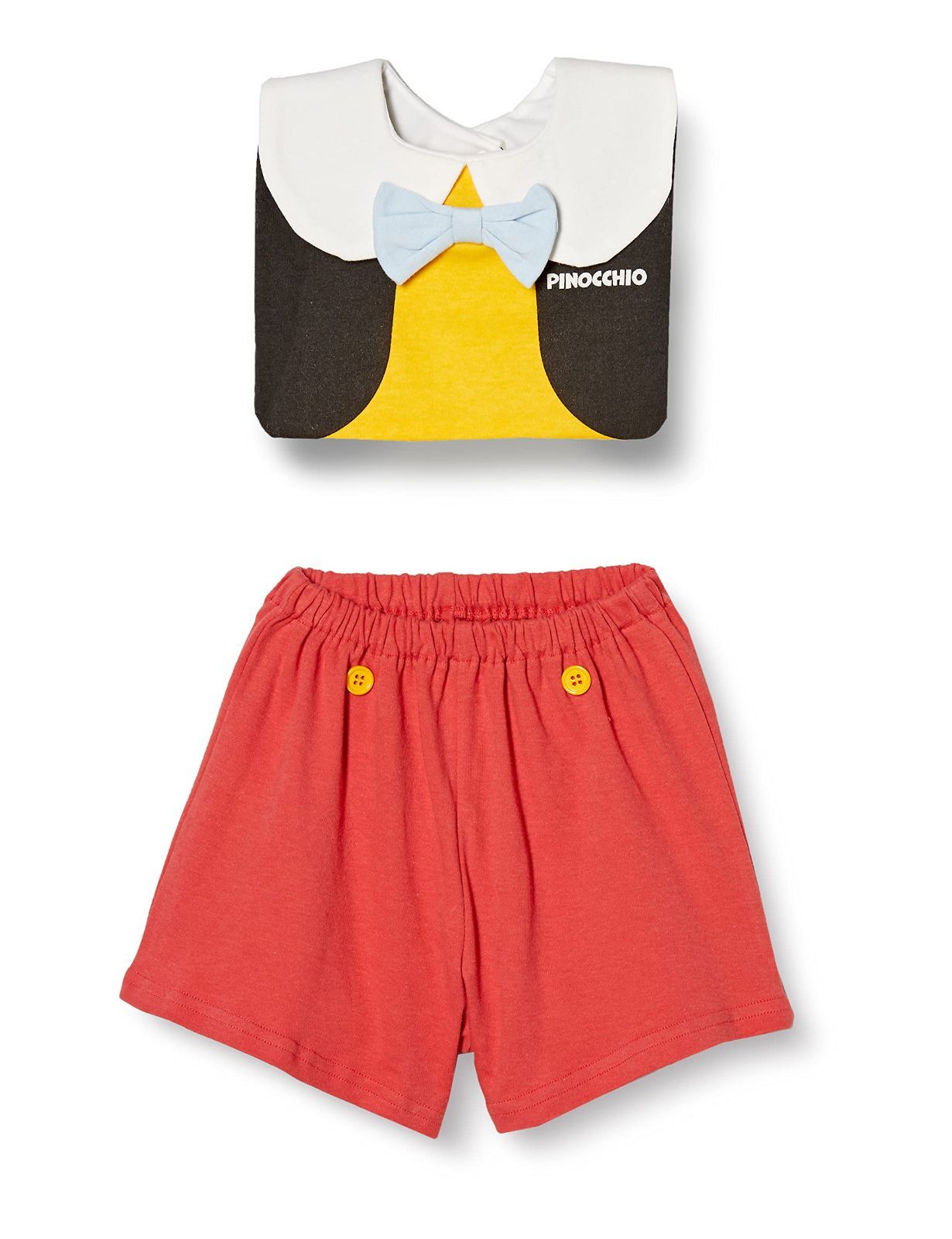 数量限定　ベビー服 セット ブルマ 男の子 + スタイ なりきり 女の子 ピノキオ なりきりセット [ディズニー]