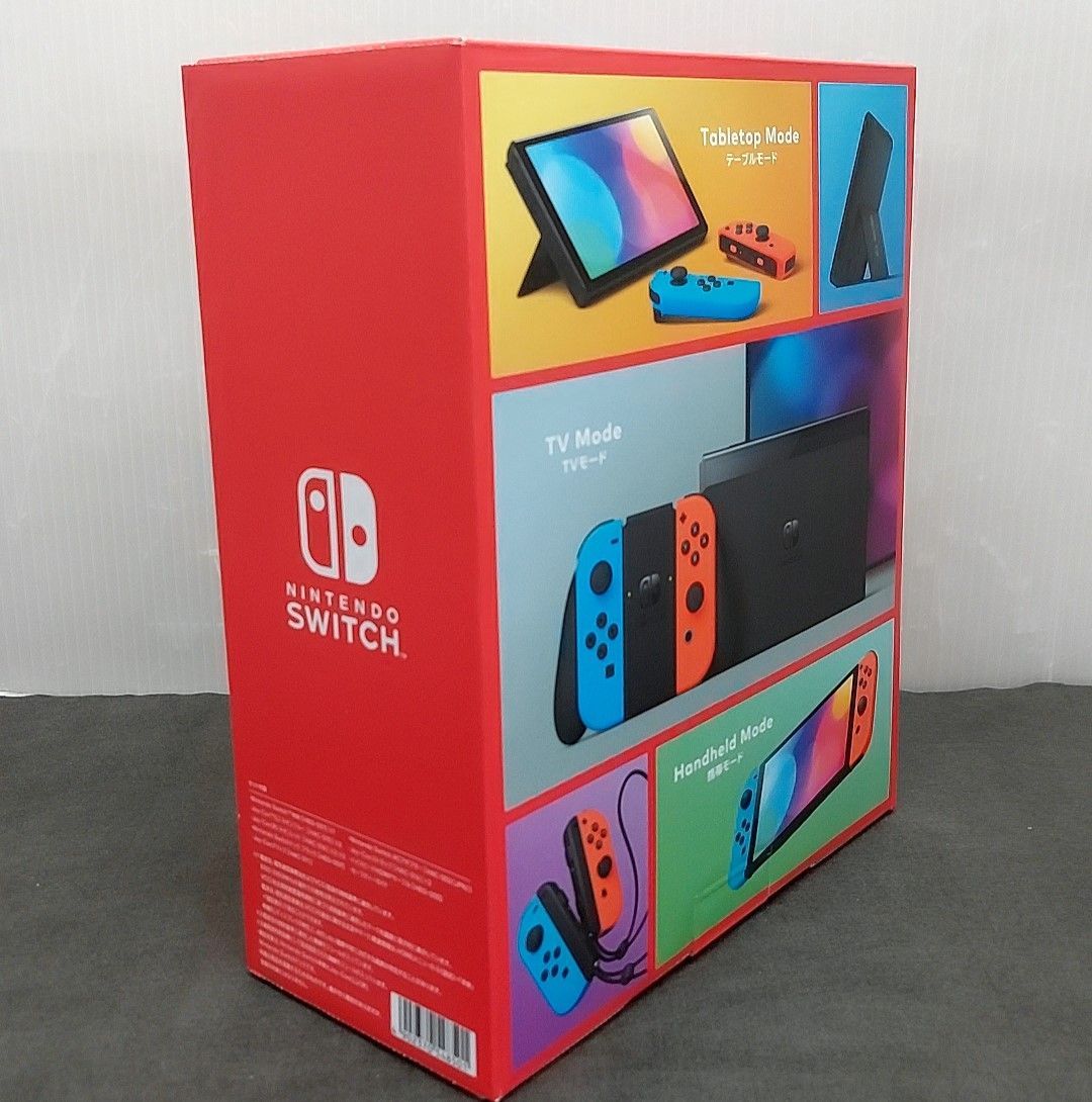 ☆未使用※店舗印あり 任天堂 Nintendo Switch 有機ELモデル Joy-Con(L)/(R) ネオンブルー ネオンレッド  HEG-S-KABAA おまけ付き 送料無料 - メルカリ