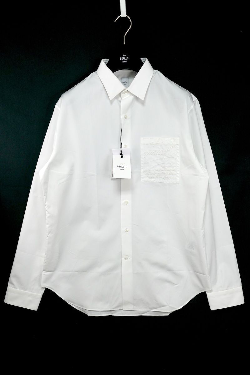 BERLUTI ベルルッティ 1895 PARIS Poplin Shirt Embroidered