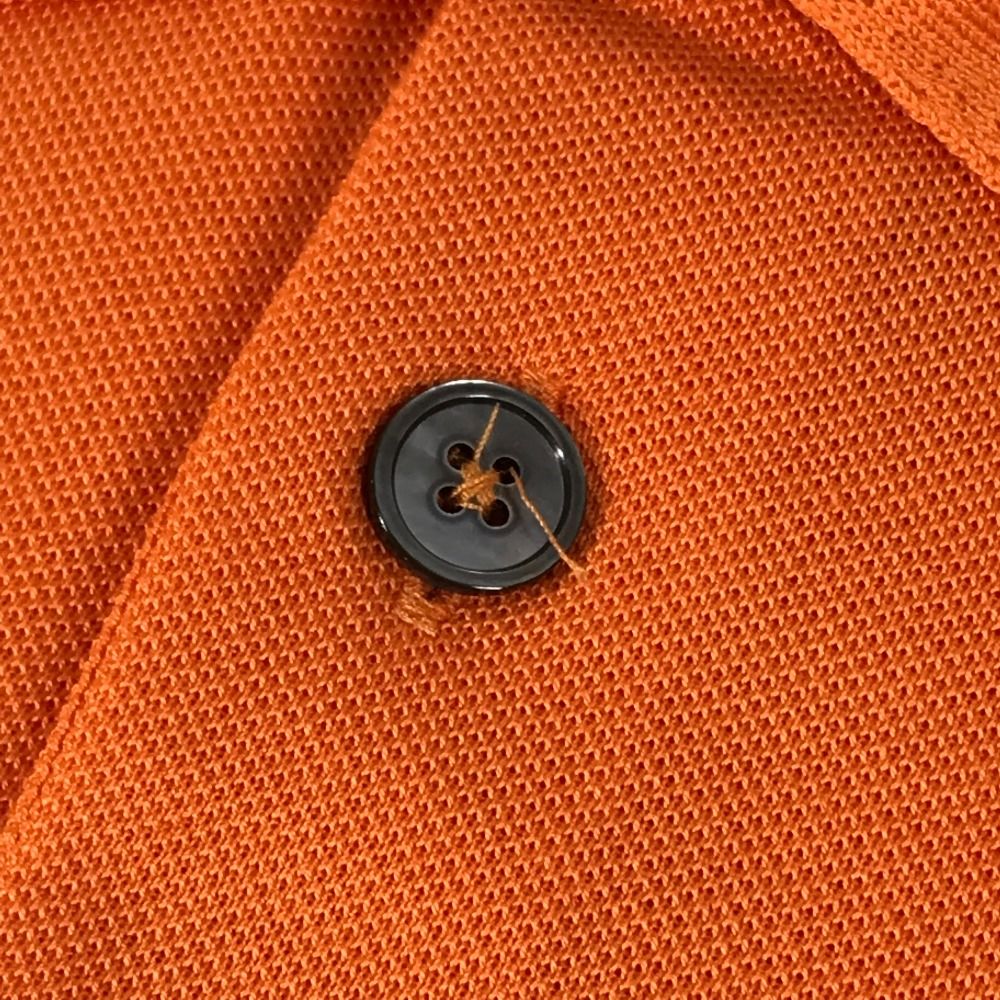 HERMES エルメス ポロシャツ Hロゴ コットン オレンジ - メルカリ