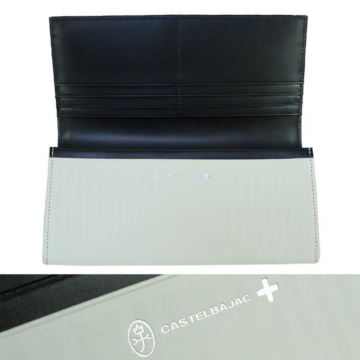 カステルバジャック CASTELBAJAC 牛革 長財布 ホワイト 白