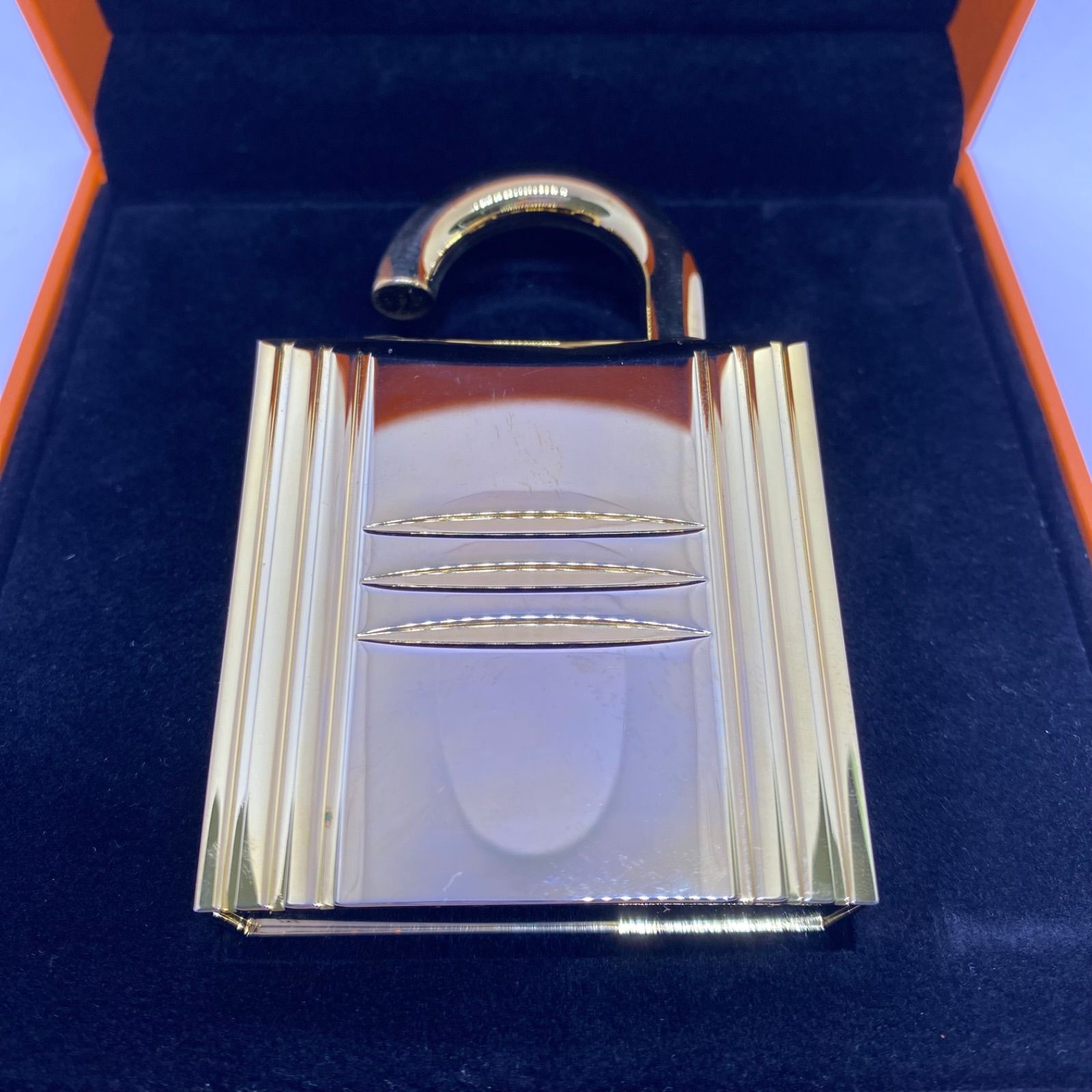 HERMES エルメス ジュエルロック カデナモチーフ メタル ゴールド