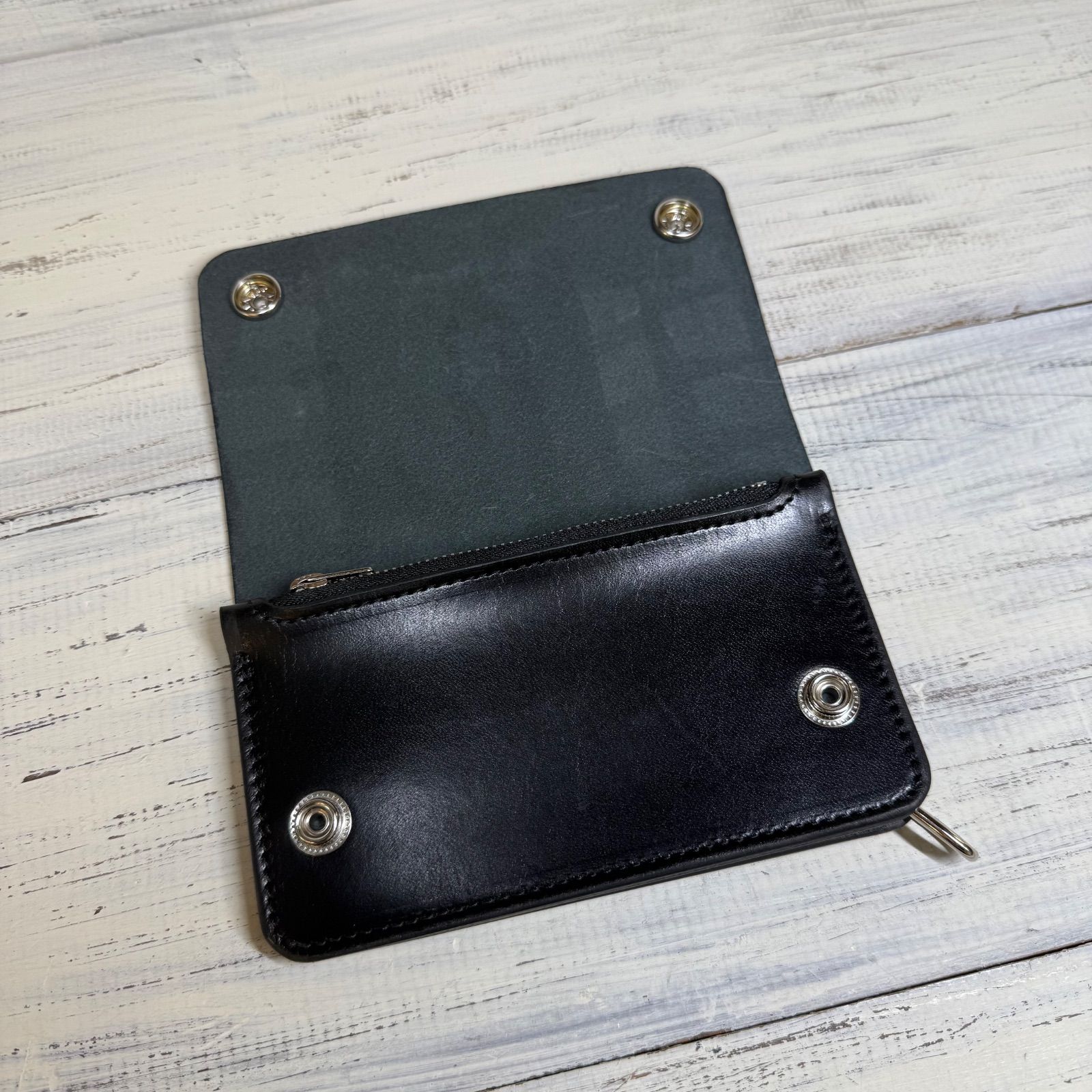 【とも】北米ステアハイド トラッカーウォレット150（ミドル）【オーダー】 Steerhide Short Truckerwallet (ステアハイド トラッカー