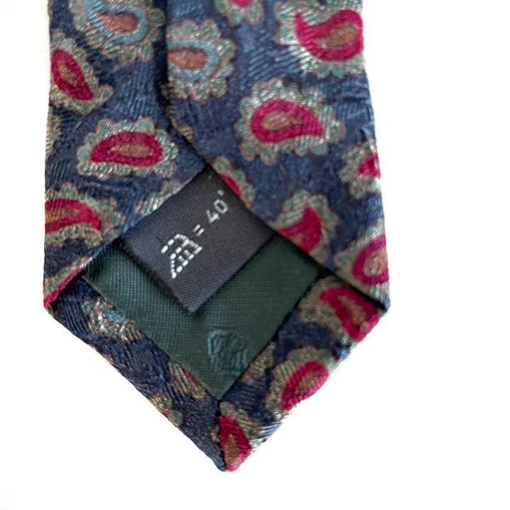 Ermenegildo Zegna ゼニア ネクタイ ペイズリー柄 シルク - メルカリ