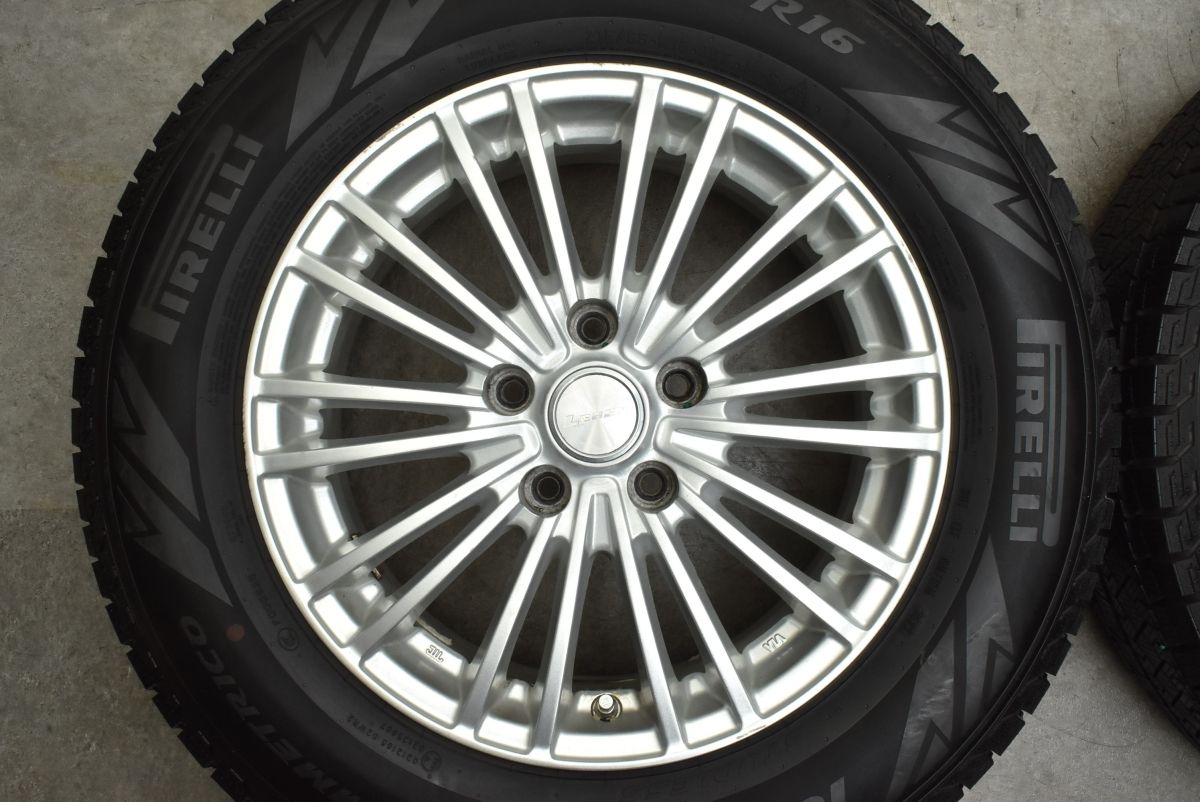 バリ溝】LEBEN 16in 6.5J +40 PCD114.3 ピレリ アイスゼロアシンメトリ 