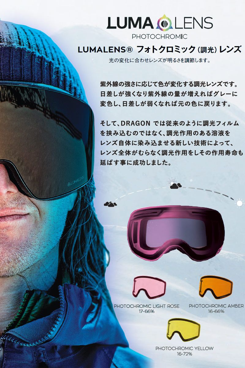 DRAGON ドラゴン ゴーグル　 LUMALENS スノーボード　スキー ドラゴン DX2 (スキー・スノボー用ゴーグル) 価格比較 - 価格.com